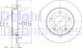 Delphi BG4025C - Brake Disc onlydrive.pro