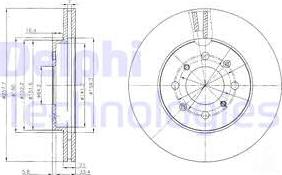 Delphi BG4148C - Bremžu diski onlydrive.pro