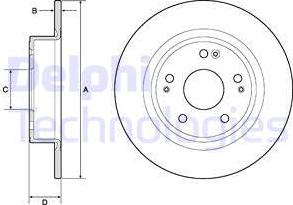 Delphi BG4801C - Bremžu diski onlydrive.pro