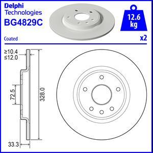 Delphi BG4829C - Brake Disc onlydrive.pro