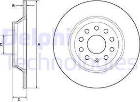 Delphi BG4751C - Brake Disc onlydrive.pro