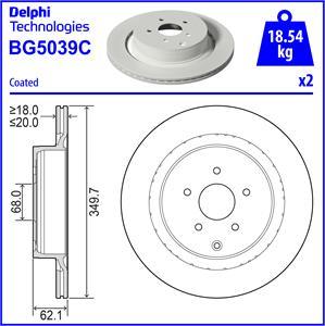 Delphi BG5039C - Bremžu diski onlydrive.pro