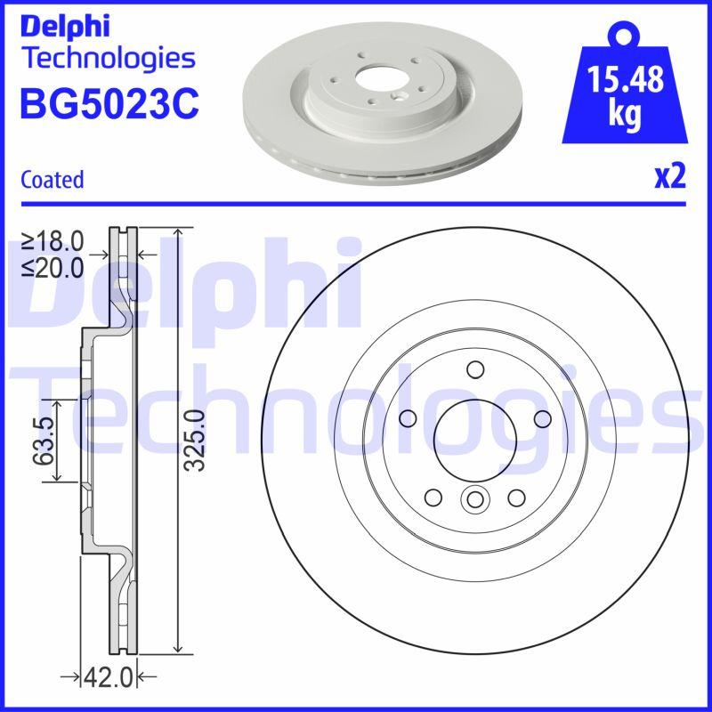 Delphi BG5023C - Brake Disc onlydrive.pro