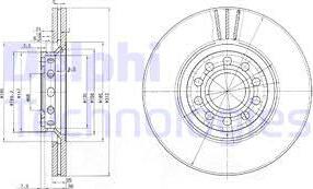 Delphi BG3657 - Brake Disc onlydrive.pro