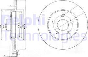 Delphi BG3663C - Brake Disc onlydrive.pro