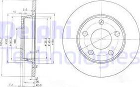 Delphi BG3671 - Brake Disc onlydrive.pro