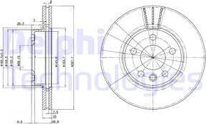 Delphi BG3025 - Brake Disc onlydrive.pro