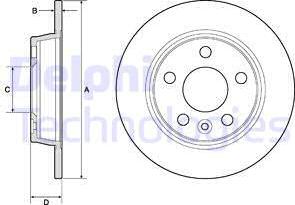 Delphi BG3026 - Brake Disc onlydrive.pro