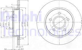 Delphi BG3896 - Bremžu diski onlydrive.pro