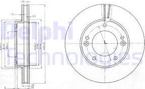 Delphi BG3858 - Brake Disc onlydrive.pro