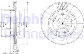 Delphi BG3395 - Brake Disc onlydrive.pro