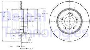 Delphi BG3326C - Bremžu diski onlydrive.pro