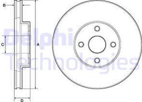 Delphi BG3780 - Brake Disc onlydrive.pro