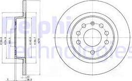 Delphi BG3731C - Brake Disc onlydrive.pro