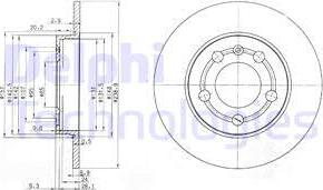 Delphi BG3738 - Тормозной диск onlydrive.pro