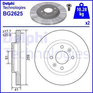 Delphi BG2625 - Brake Disc onlydrive.pro