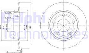 Delphi BG2806 - Brake Disc onlydrive.pro