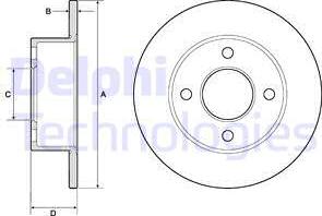 Delphi BG2343 - Brake Disc onlydrive.pro