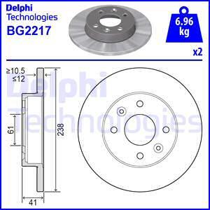 Delphi BG2217 - Bremžu diski onlydrive.pro