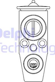 Delphi CB1008V - Expansion Valve, air conditioning onlydrive.pro
