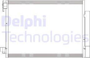 Delphi CF20415 - Condenser, air conditioning onlydrive.pro