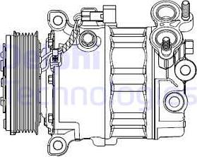 Delphi CS20512 - Компрессор кондиционера onlydrive.pro