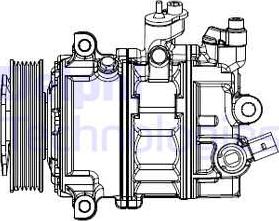 Delphi CS20529 - Kompresorius, oro kondicionierius onlydrive.pro