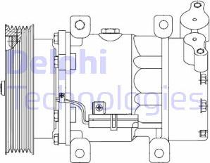Delphi CS20523 - Compressor, air conditioning onlydrive.pro