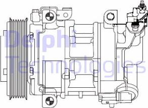 Delphi CS20325 - Compressor, air conditioning onlydrive.pro