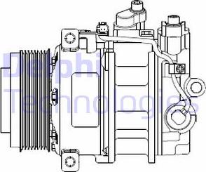 Delphi CS20378 - Kompressori, ilmastointilaite onlydrive.pro