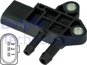 Delphi DPS00002 - Sensor, exhaust pressure onlydrive.pro