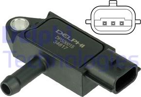 Delphi DPS00015 - Sensor, exhaust pressure onlydrive.pro
