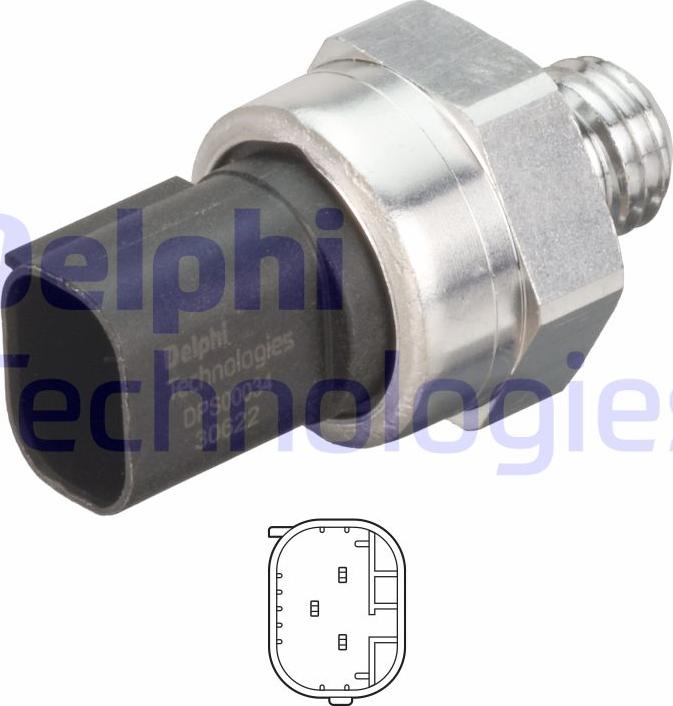 Delphi DPS00034-12B1 - Sensor, exhaust pressure onlydrive.pro