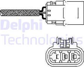 Delphi ES10456-12B1 - Лямбда-зонд, датчик кислорода onlydrive.pro