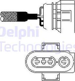 Delphi ES10403-12B1 - Oxygen, Lambda Sensor onlydrive.pro