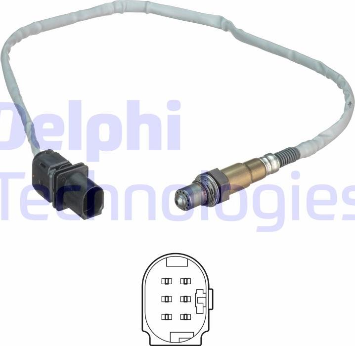 Delphi ES20541-12B1 - Oxygen, Lambda Sensor onlydrive.pro