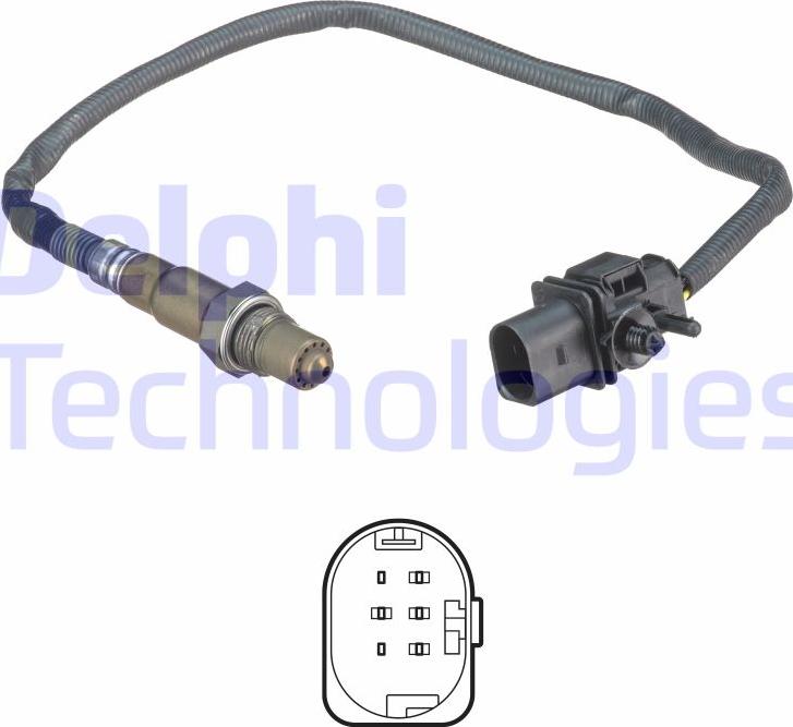 Delphi ES20553-12B1 - Oxygen, Lambda Sensor onlydrive.pro