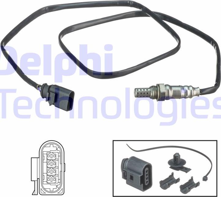 Delphi ES2052412B1 - Oxygen, Lambda Sensor onlydrive.pro