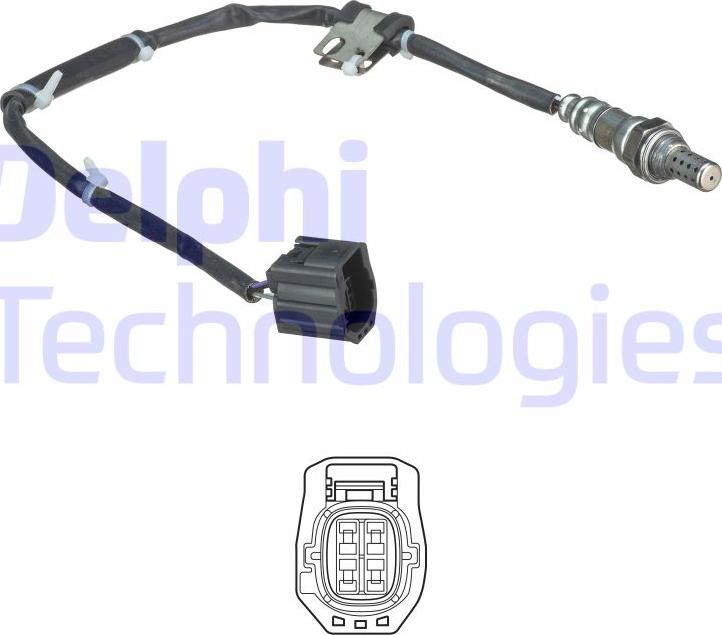 Delphi ES20520-12B1 - Oxygen, Lambda Sensor onlydrive.pro