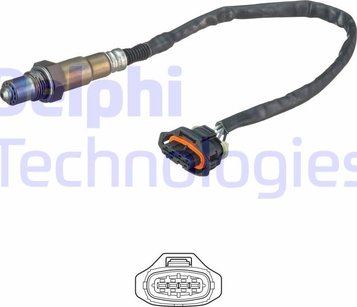 Delphi ES20636-12B1 - Oxygen, Lambda Sensor onlydrive.pro