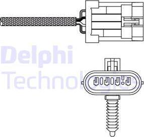 Delphi ES20135-12B1 - Oxygen, Lambda Sensor onlydrive.pro