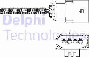 Delphi ES20303-12B1 - Oxygen, Lambda Sensor onlydrive.pro