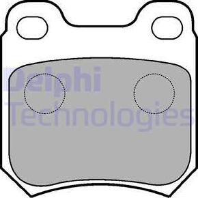 Delphi LP590 - Brake Pad Set, disc brake onlydrive.pro