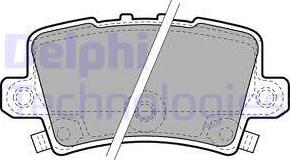 Delphi LP1971 - Тормозные колодки, дисковые, комплект onlydrive.pro