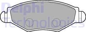 Delphi LP1699 - Brake Pad Set, disc brake onlydrive.pro