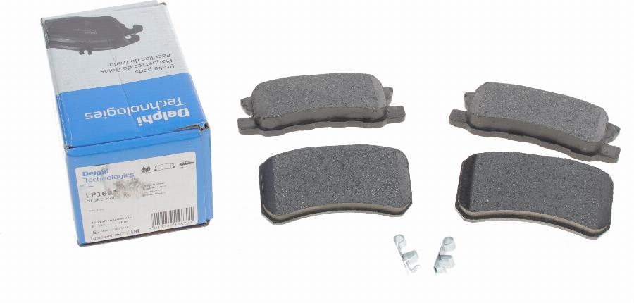 Delphi LP1691 - Brake Pad Set, disc brake onlydrive.pro