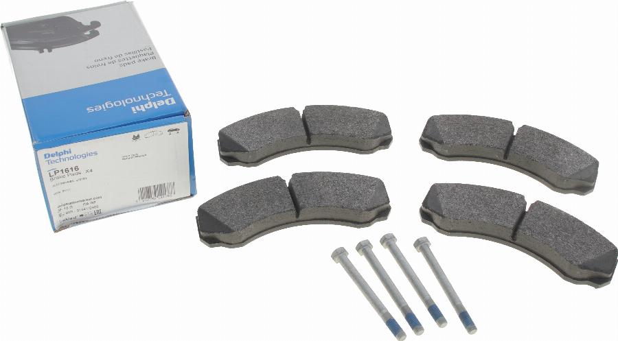 Delphi LP1616 - Brake Pad Set, disc brake onlydrive.pro