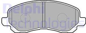 Delphi LP1684 - Brake Pad Set, disc brake onlydrive.pro