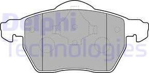 Delphi LP1687 - Brake Pad Set, disc brake onlydrive.pro