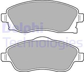 Delphi LP1676 - Brake Pad Set, disc brake onlydrive.pro